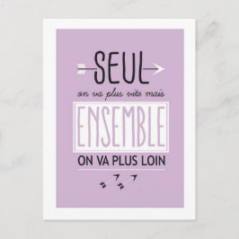 Ensemble on va plus loin vykort