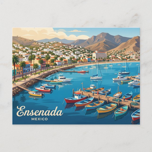 Ensenada Mexiko Vykort (Framsida)