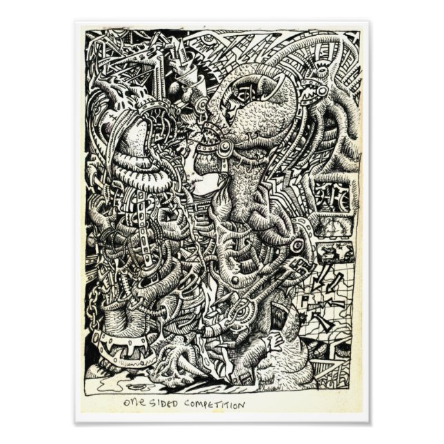 Ensidig konkurrens, av Brian Benson Fototryck (Framsidan)