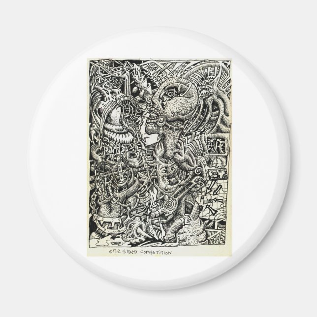 Ensidig konkurrens, av Brian Benson Magnet (Framsidan)