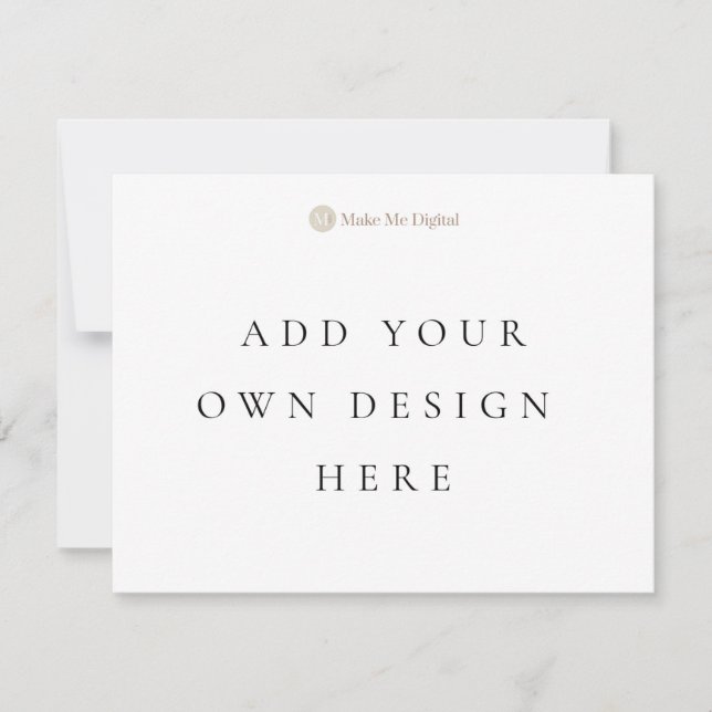 ENSIDIGT KUvert 4,25x5,5 tum Landskapsformat Invit Inbjudningar (Framsida)