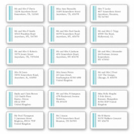 Enskild Purist Blue Line Namn Adress Klistermärken