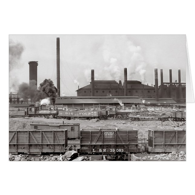 Ensley Iron Works, 1906 Hälsningskort (Framsidan Horizontal)