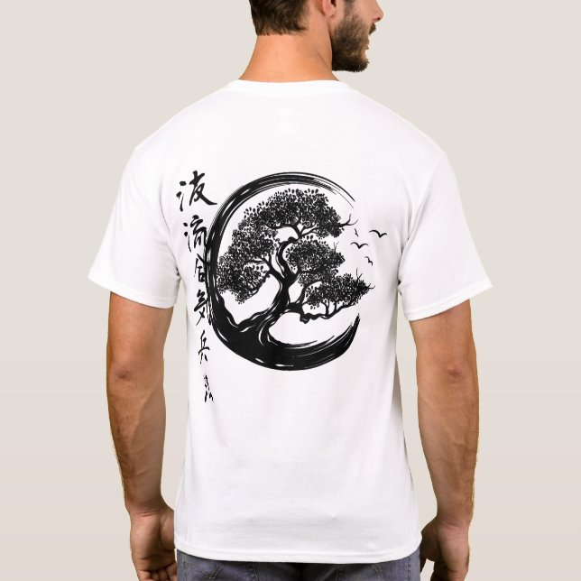 enso bonsai kanji t shirt (Baksida)