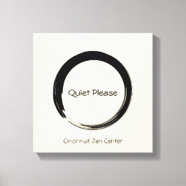 Enso Circle, var tyst. Canvastryck