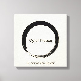 Enso Circle, var tyst. Canvastryck