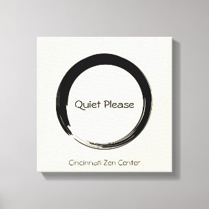Enso Circle, var tyst. Canvastryck