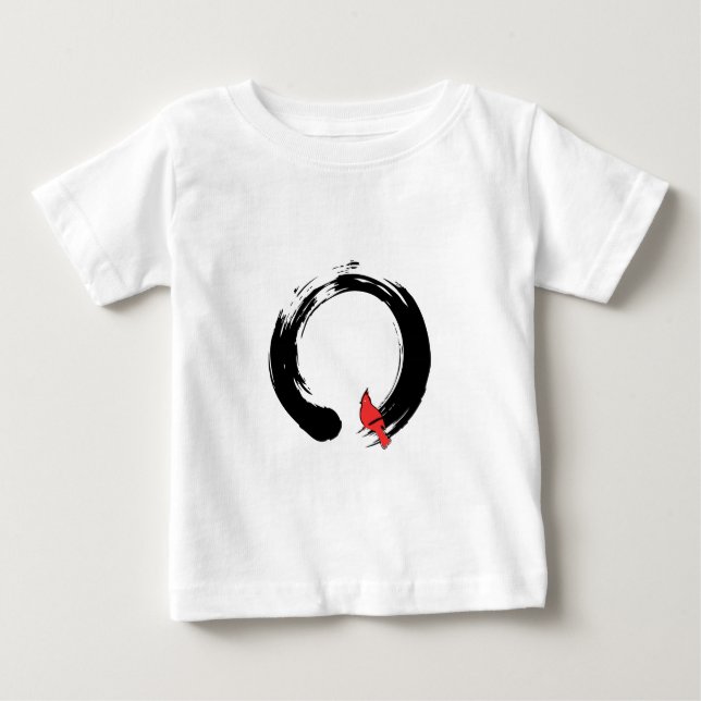 Enso Circle with Red Kardinal T-shirt (Framsida)