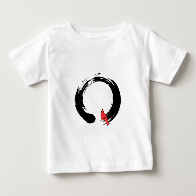 Enso Circle with Red Kardinal Tee (Framsida)