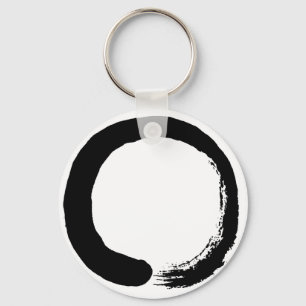 Enso Circle Zen Calligraphy Nyckelring