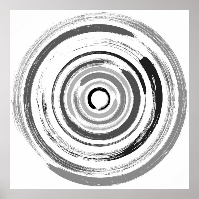 Enso Circles - Zen Circles #1 Poster (Framsidan)