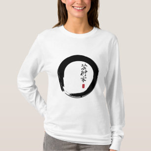 Enso med japanen för "konstnär ", t shirt