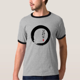 Enso med japanen för "konstnär ", tee shirt