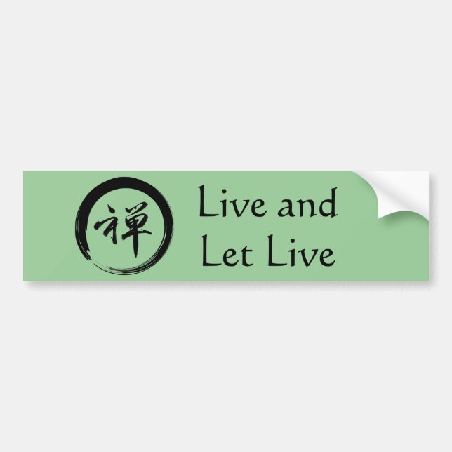 Enso symbol med Zensymbol Bildekal (Framsidan)