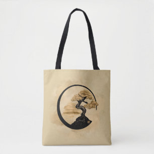 Enso Zen Circle Bonsai - Golden Sunrise Tygkasse