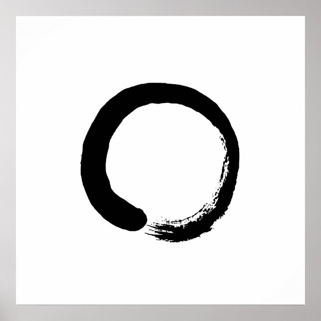 Ensō Zen Circle Calligraphy Poster (Framsidan)