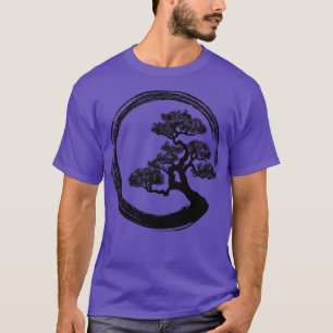 Enso Zen Circle och Bonsai Träd T Shirt