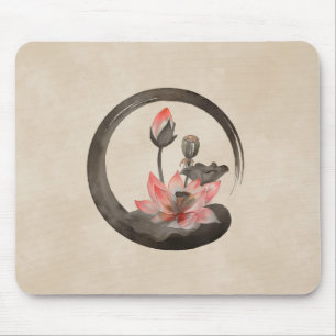 Enso Zen Circle och Lotus Musmatta