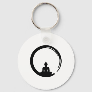Enso, Zen, Cirkel, Buddha Meditation Japan Kalligr Nyckelring