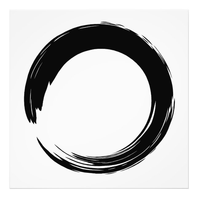 Enso Zen-cirkel Fototryck (Framsidan)