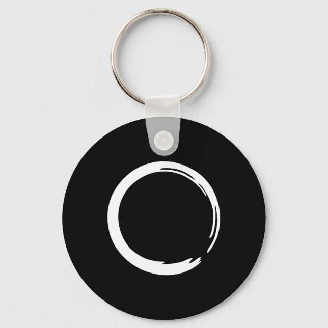 Enso, Zen, Cirkel, Symbol, Buddhism, Buddha, Medit Nyckelring (Framsida)