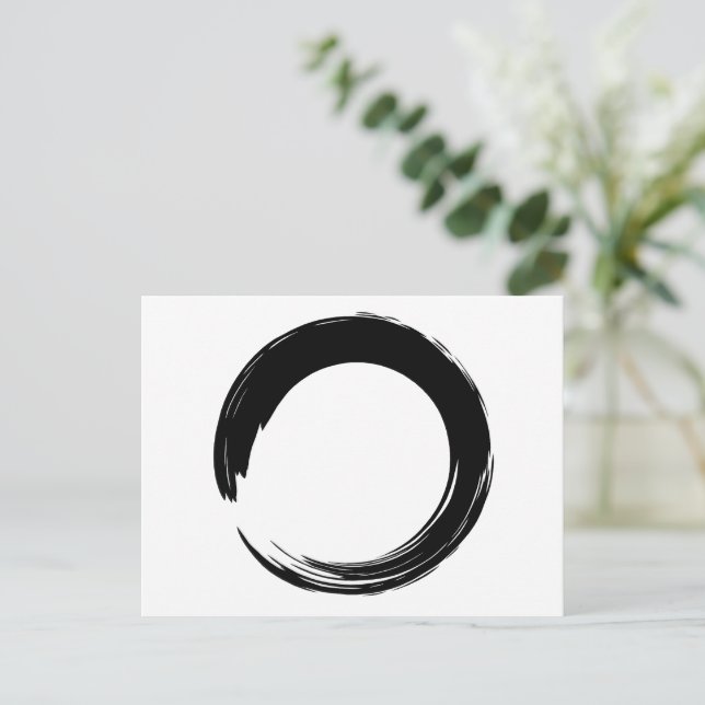 Enso Zen-cirkel Vykort (Stående Fram)