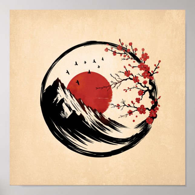 Enso Zen: Dawn's Tranquibility Poster (Framsidan)