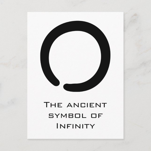 Enso Zen Symbol Vykort (Framsida)