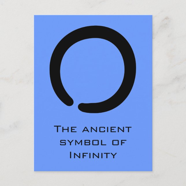 Enso Zen Symbol Vykort (Framsida)