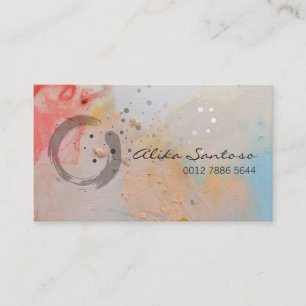 Enso Zen Watercolor Visitkort