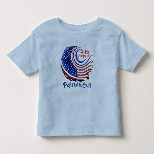 Enspired "Patriot Son" Stars och stripes: T Shirt (Framsida)