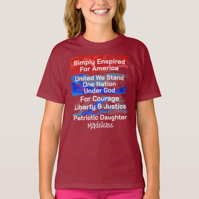 Enspired UnitedWestand OneNation Girl T Shirt (Framsida)