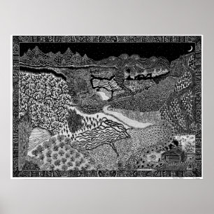 Enstöring paradisaffisch poster