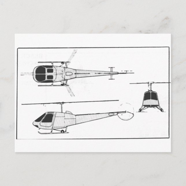 Enstrom-F28 Vykort (Framsida)