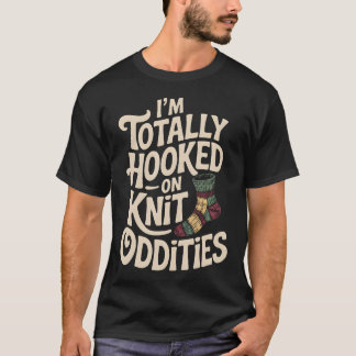 Enstrumpsstickare Handarbetare Garnentusiaster Vir T Shirt