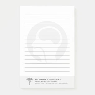 ENT  Anpassadet Öron i Doktor Post-it Block