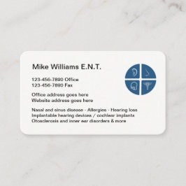 ENT Otolaryngologists medicinska Affärskort Visitkort