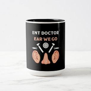 ENT Otolaryngology Otorhinolaryngolog Två-Tonad Mugg