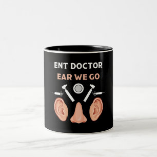 ENT Otolaryngology Otorhinolaryngolog Två-Tonad Mugg