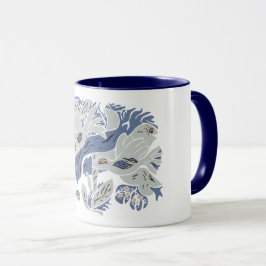 Entangled Aesthetic Birds TWArt 12-bluegray Mugg