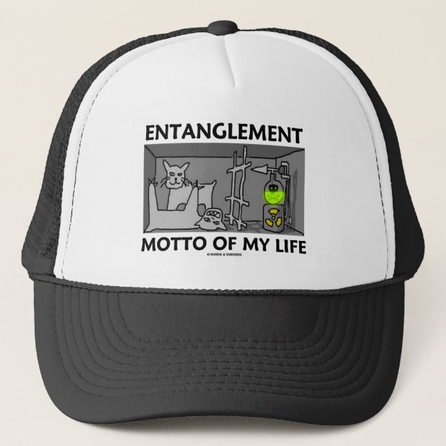 Entanglement Motto från mitt liv (kvantfysik) Keps (Framsida)