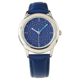 Ente auf Blau Kaleidoscope Small Armbandsur