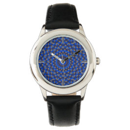 Ente auf Blau Kaleidoscope Small Armbandsur