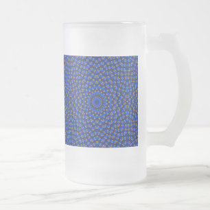 Ente auf Blau Kaleidoscope Small Frostat Ölglas