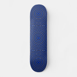Ente auf Blau Kaleidoscope Small Skateboard Bräda 21,5 Cm