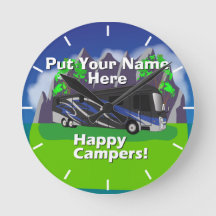 Entegra Aspire RV Blue Lycklig Camp Design