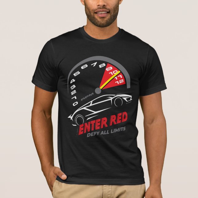 “Enter Red” (stil 2)  T Shirt (Framsida)