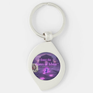 Enter the Gates of Ishtar keychain Swirl Silverfärgad Nyckelring