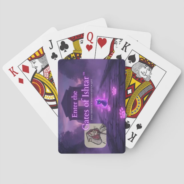 Enter the Gates of Ishtar playing cards  Casinokort (Baksidan)