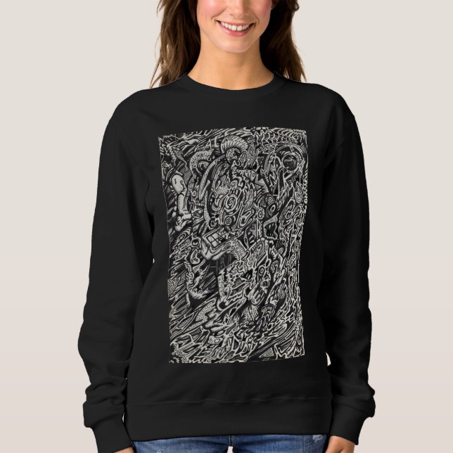 Enter, The Microdot Man  Sweatshirt T Shirt (Framsida)